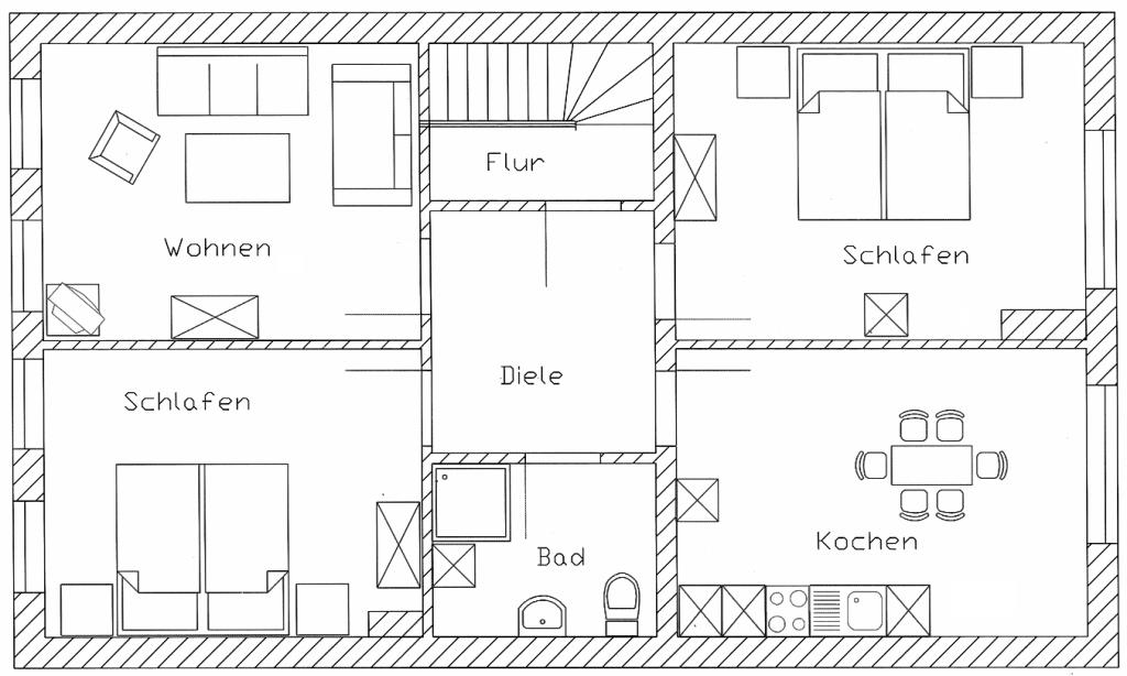 Grundriss Apartment 2