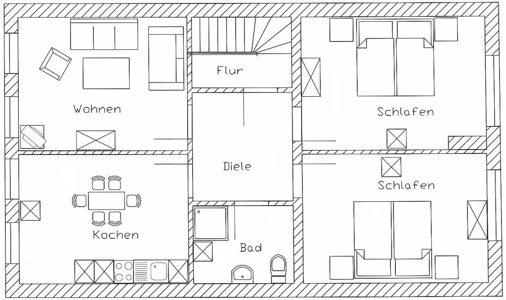 Grundriss Apartment 2